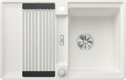 BLANCO Adira 45S-F szintbe építhető silgranit mosogató Adira ráccsal és távműködtetővel, fehér 527597 (527597)