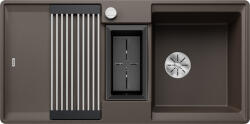 BLANCO Adira 6 S-F Silgranit két medencés 99x49 cm mosogató acél ráccsal, kávé 527616 (527616)