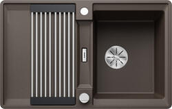 BLANCO Adira 45S-F szintbe építhető silgranit mosogató Adira ráccsal és távműködtetővel, kávé 527600 (527600)