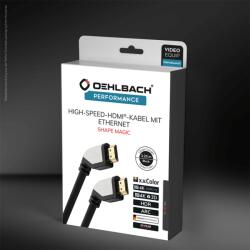 Oehlbach OB 42460 nagy sebességű HDMI kábel 1, 2m Ethernet, 4K, aranyozott csatlakozóval (D1C42460)