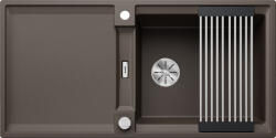 BLANCO Adira XL 6S-F Silgranit 99x46 cm mosogató acél ráccsal és távműködtetővel, kávé 527632 (527632)