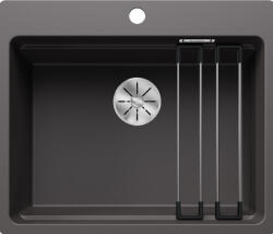 BLANCO Etagon 6-F Silgranit mosogató 59x50 cm acél sínnel, palaszürke 527684 (527684)