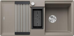 BLANCO Adira 6 S-F Silgranit két medencés 99x49 cm mosogató acél ráccsal, tartufo 527615 (527615)