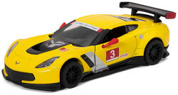 Kinsmart 2016 Corvette C7. R Race Car kisautó - sárga (KT5397)
