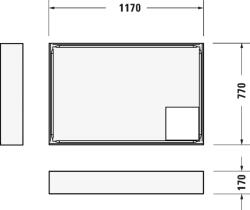 Duravit D-Code Zuhanytálca 1200x800mm, téglalap, fehér (720113000000000)