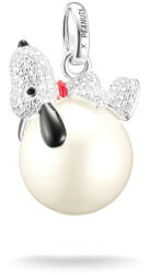 Thomas Sabo X PEANUTS csillogó Snoopy medál hógolyón - PE990-691-14 (PE990-691-14)