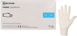 Invento Mănuși pudrate MERCATOR Santex, latex, crem, mărime M, 100 buc. /pachet (920-RD11257003)