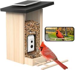 Birdfy Madáretető kamerával, ébenfa, AI nélkül (EPPAMBNI8702110) - adivstore