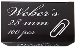 WEBER S Gemkapocs WEBER`S 28mm nikkel 100 darabos (83ZPC28) - tonerpiac