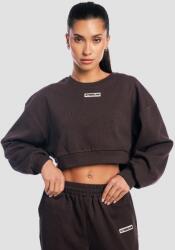 GymBeam Дамски къс суичър Aura Tee Brown S