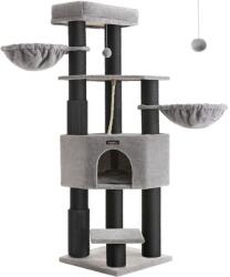 Feandrea ONYX macskafa, 50x50x160cm, szürke/fekete Feandrea