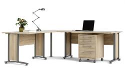 Falco Trade Modulo sarok munkaállomás 230 x 200 cm, sonoma tölgy / szürke