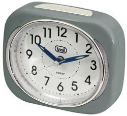 Trevi SL 3040 LED háttérvilágítású ébresztőóra , csendes SWEEP mechanika, fokozatos ébresztés, szürke színben