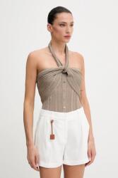 Marciano by Guess top GIA nyitott hátú, zöld, 5GGR16 5811Z - bézs M