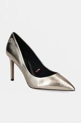 Tommy Hilfiger bőr tűsarkú PARTY POINTED METALLIC PUMP sárga, FW0FW08156 - arany Női 38