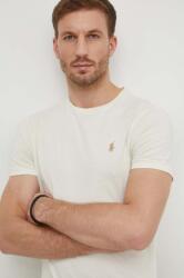 Ralph Lauren pamut póló - bézs M - answear - 25 990 Ft