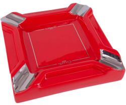 Caseti Nagy méretű Casetti szivarhamutál 4 szivar részére - piros (A-424322)