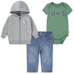 Levi's komplett 3PC FZ, TEE, DENIM SET - szürke 86