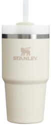 STANLEY Кремав термос със сламка от неръждаема стомана 600 ml Quencher H2.0 FlowState Tumbler Cream - Stanley (100000108244)