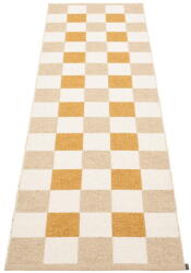 Pappelina Пътека за открито и закрито в цвят жълта охра и бежова 70x240 cm Pix Vanilla Ochre - Pappelina (PI6E724)