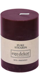 Ego dekor Виненочервена свещ Friendly, време на горене 37 ч. Eco - Eco candles by Ego dekor (ZBC-3771042)