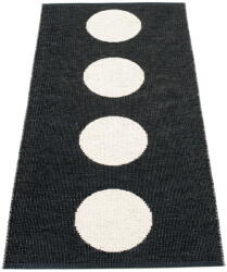 Pappelina Черно-бяла пътека за открито и закрито 70x150 cm Vera Black - Pappelina (VEX715)