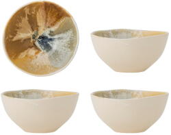 Bloomingville Кремави глинени купички в комплект от 4 бр. 525 ml Lacey - Bloomingville (82072535)
