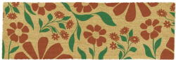 Artsy Mats Изтривалка от кокосови влакна 40x120 cm Red & Green Floral - Artsy Doormats (12040-CLRFLOWERS)