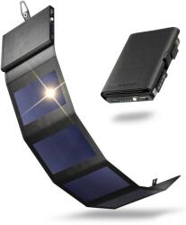 SUNSLICE Hajtható napelem beépített akkumulátorral fekete