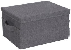 Bigso Сива текстилна кутия за съхранение с капак 35x26x19 cm Soft Storage - Bigso (6935S0101-99)