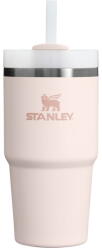 STANLEY Светлорозов термос със сламка от неръждаема стомана 600 ml Quencher H2.0 FlowState Tumbler Rose Quartz - Stanley (100000108251)