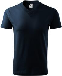 MALFINI Tricou V-neck - Albastru marin | 3XL (1020218)