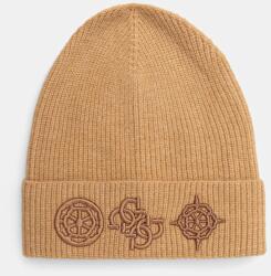 Guess sapka gyapjú keverékből barna, AW5177 POL01 - bézs M