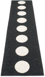 Pappelina Черно-бяла пътека за открито и закрито 70x300 cm Vera Black - Pappelina (VEX730)