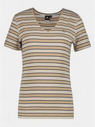 Luhta Kivihaka női rövid ujjú póló S barna|fehér