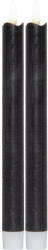 Star Trading Комплект от 2 черни LED восъчни свещи, височина 25 см Flamme - Star Trading (062-97)