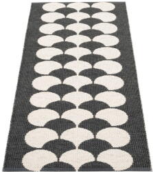 Pappelina Черна и кремава пътека за открито и закрито 70x150 cm Poppy Black Vanilla - Pappelina (PY2X715)