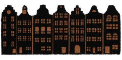 Esschert Design Изтривалка от кокосови влакна 32x76 cm Canal Houses - Esschert Design (ZEE-RB272)