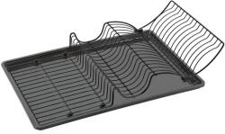 Metaltex Антрацитно сива тавичка за капчици от неръждаема стомана Lava - Metaltex (321626 001)