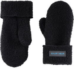 GALOP WEAR lovaglókesztyű merinó gyapjú bouclé anyagból fekete