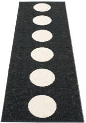 Pappelina Черно-бяла пътека за открито и закрито 70x225 cm Vera Black - Pappelina (VEX722)