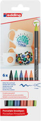 edding 4200/6 Porcelán Ecsetirón Marker Vivid Color 6 Különböző Szín (I7580206026)