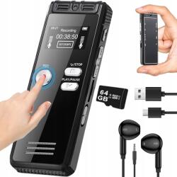 Kis hangrögzítő kiváló minőségű mikrofon és Dsp zajcsökkentés (Rejestrator głosu)