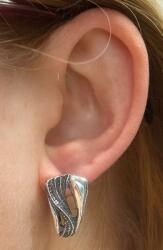 AB-Ag fülbevaló Ezüst 925 k674 Elegáns kényelmes és divatos (k624min)