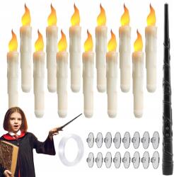 Bedee Mágikus Pálca Led Gyertya Meleg Fehér Villódzó Kandalló Dekoráció Ablak (Światło świecy)