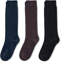 Tchibo - 3 pár női térdzokni - nő - méret 35-38 - kék