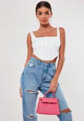 Missguided Fehér Fűzős Felső (40) (272895)