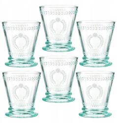 Villa Italia Török kék üvegpohár szett 240 ml 6 db Merida (NS247-K)