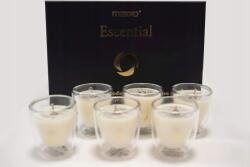 Maxxo 6 db természetes illatú gyertya ajándékszett Maxxo Escential termoszokban (8595235802410)