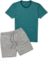 Tchibo - Rövidnadrágos pizsama - férfi - méret S 44/46 - kék/csíkos